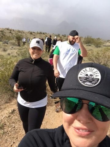 “Team LVSA” at the start of the Red Rock Canyon Cancer Climb.